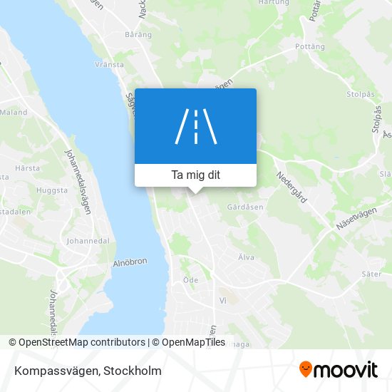 Kompassvägen karta