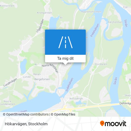 Hökarvägen karta