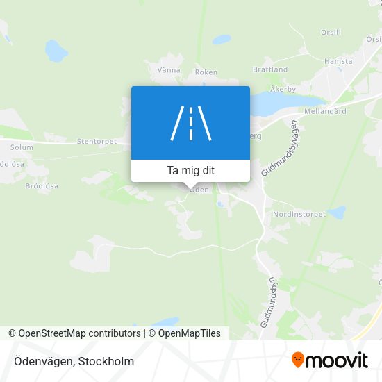 Ödenvägen karta