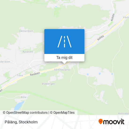 Påläng karta