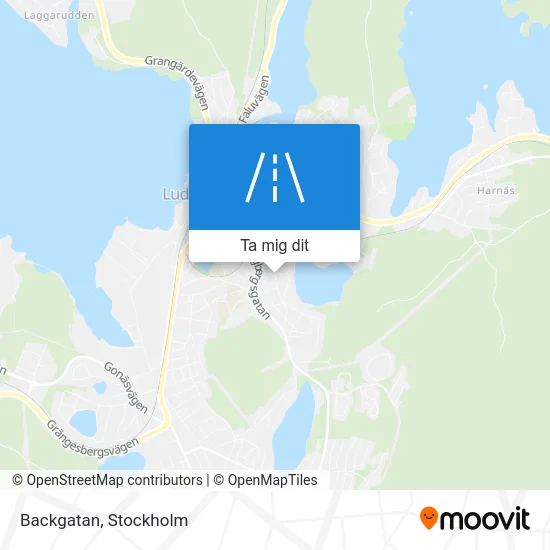 Backgatan karta