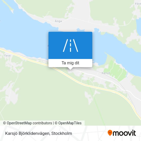 Karsjö Björklidenvägen karta