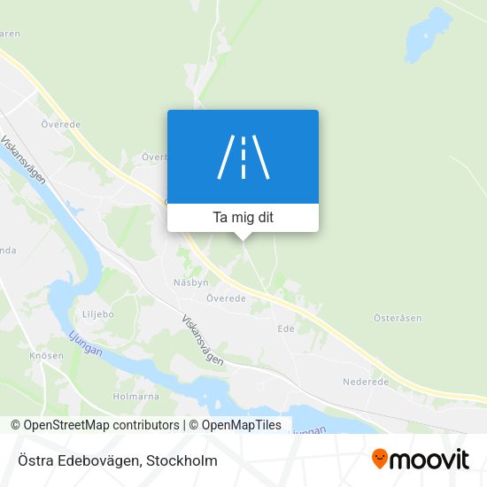 Östra Edebovägen karta