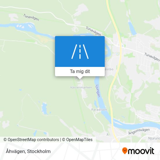 Åhvägen karta