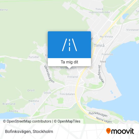 Bofinksvägen karta