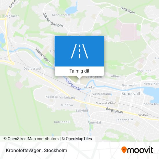 Kronolottsvägen karta
