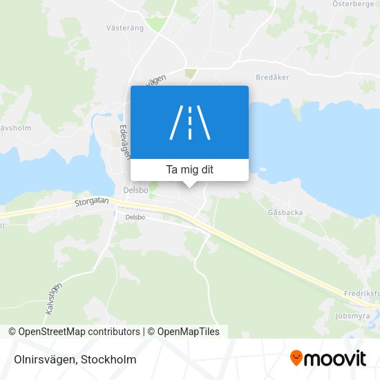 Olnirsvägen karta
