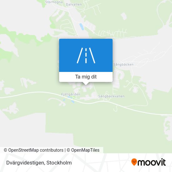 Dvärgvidestigen karta