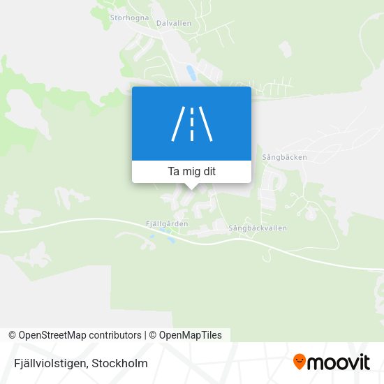 Fjällviolstigen karta