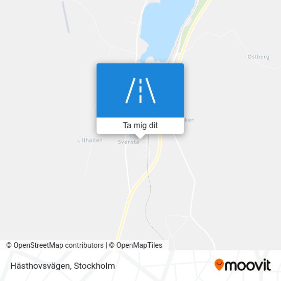 Hästhovsvägen karta