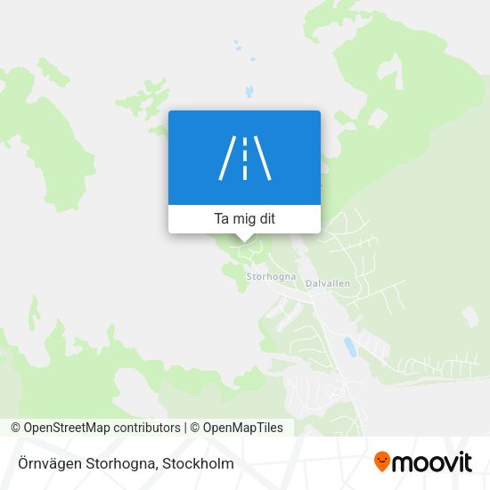 Örnvägen Storhogna karta
