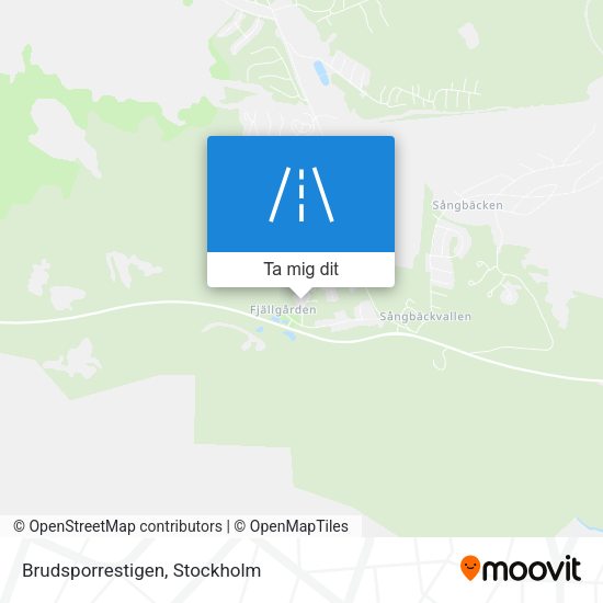 Brudsporrestigen karta