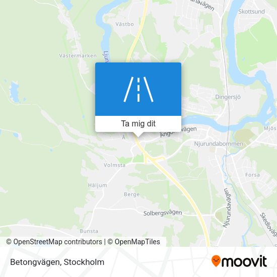 Betongvägen karta