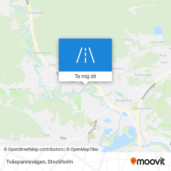 Tvåspannsvägen karta