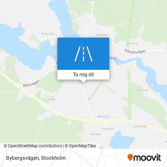 Bybergsvägen karta