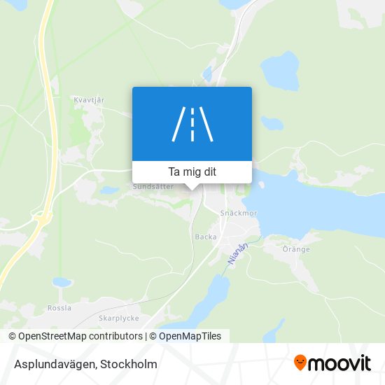 Asplundavägen karta