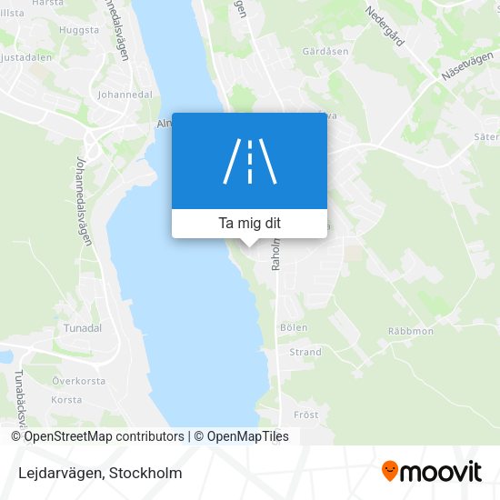 Lejdarvägen karta