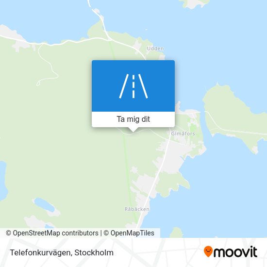 Telefonkurvägen karta