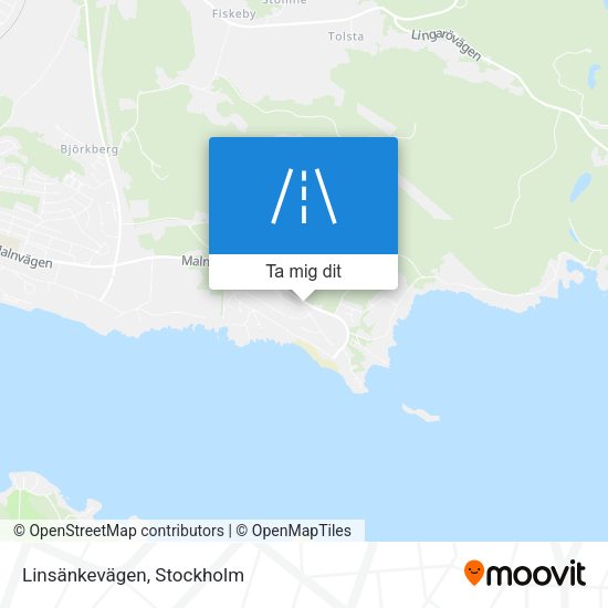 Linsänkevägen karta