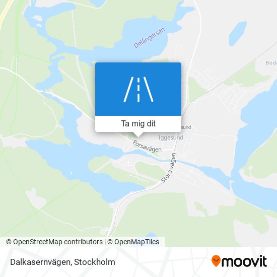 Dalkasernvägen karta