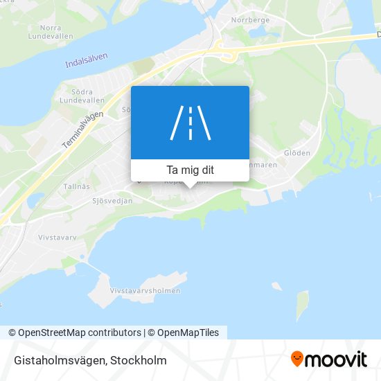 Gistaholmsvägen karta