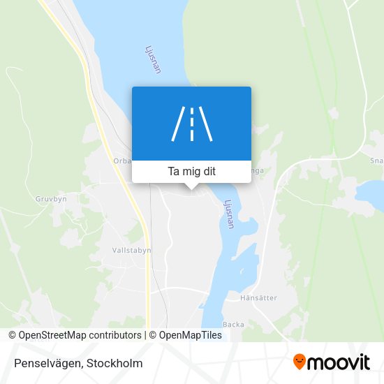 Penselvägen karta