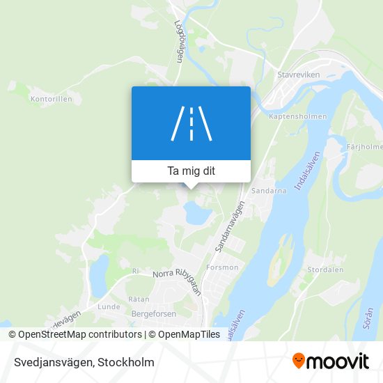 Svedjansvägen karta