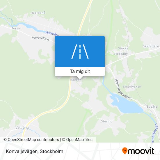 Konvaljevägen karta