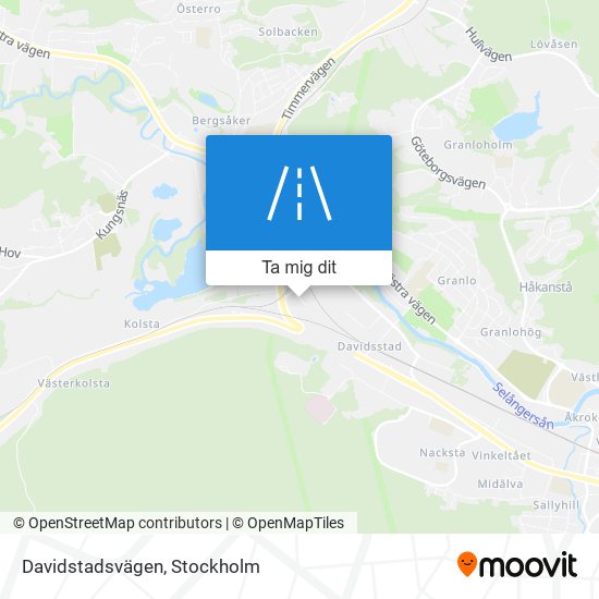 Davidstadsvägen karta
