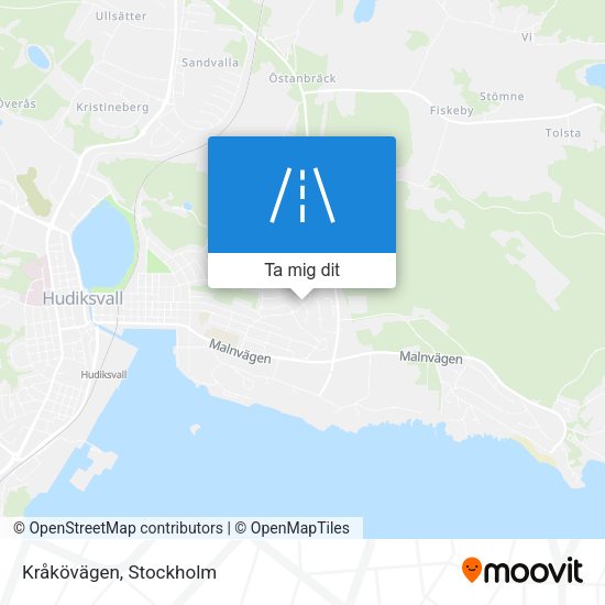 Kråkövägen karta