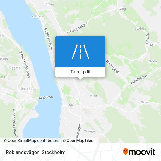 Röklandsvägen karta