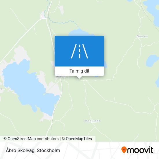 Åbro Skolväg karta