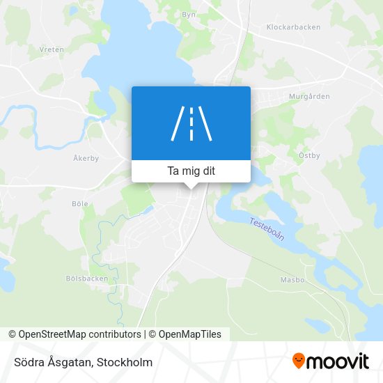 Södra Åsgatan karta