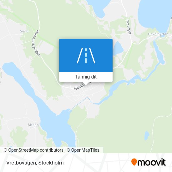 Vretbovägen karta