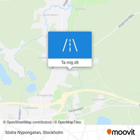 Södra Nypongatan karta