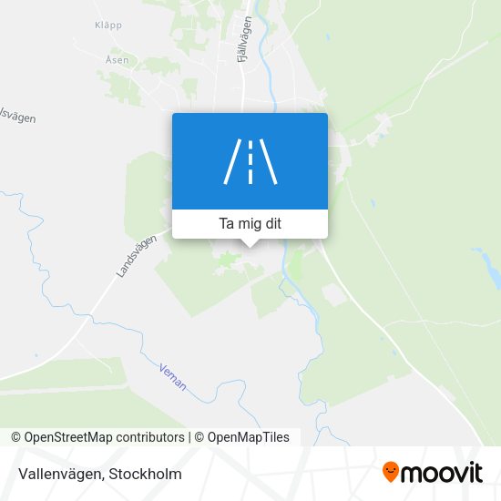 Vallenvägen karta