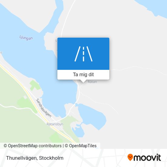 Thunellvägen karta