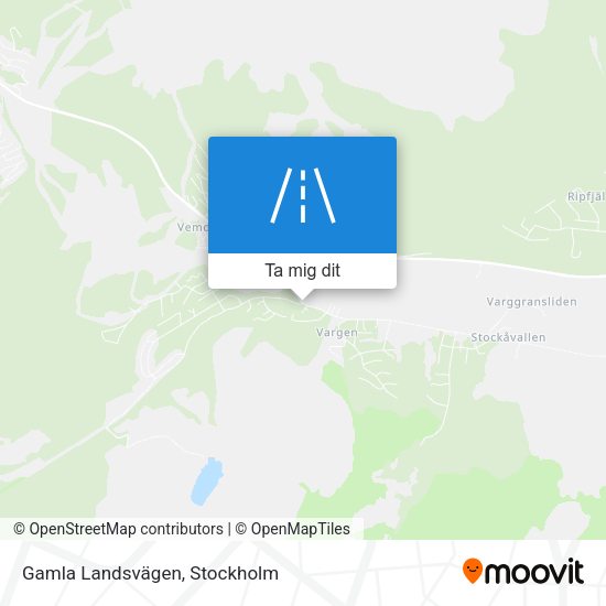 Gamla Landsvägen karta