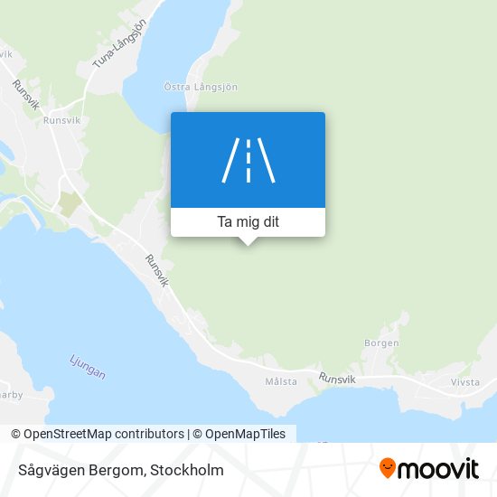 Sågvägen Bergom karta