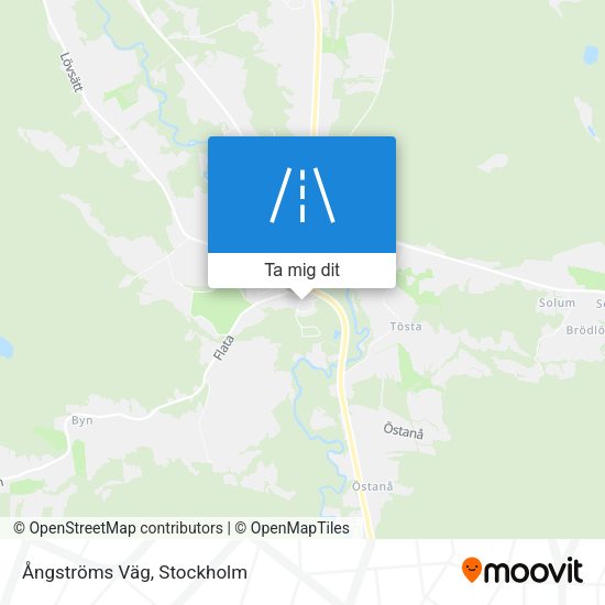 Ångströms Väg karta