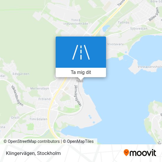 Klingervägen karta