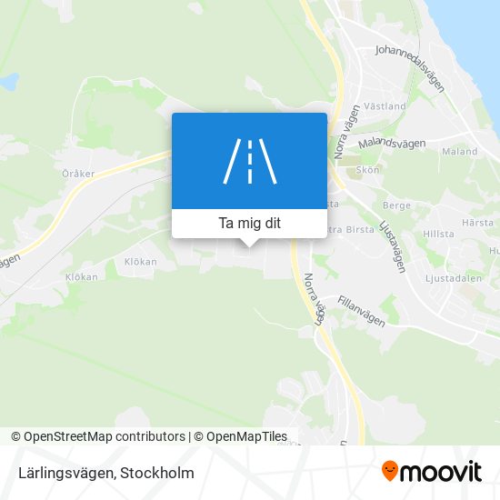 Lärlingsvägen karta