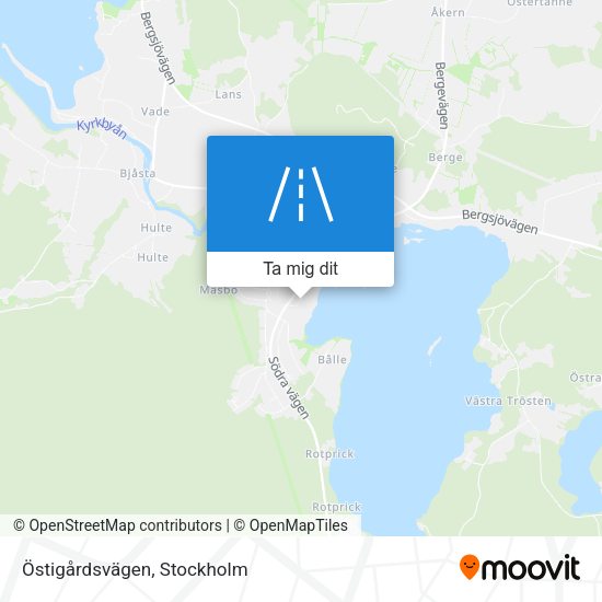 Östigårdsvägen karta