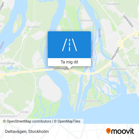 Deltavägen karta