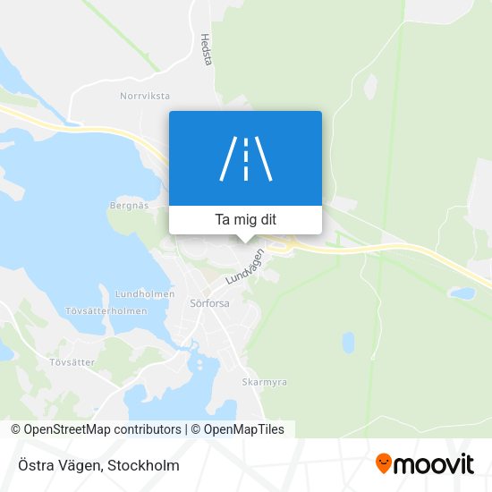 Östra Vägen karta