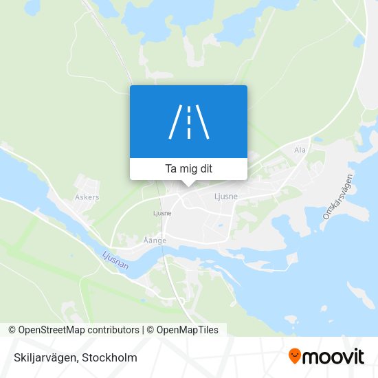 Skiljarvägen karta