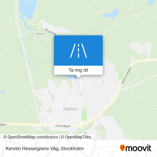 Kerstin Hesselgrens Väg karta