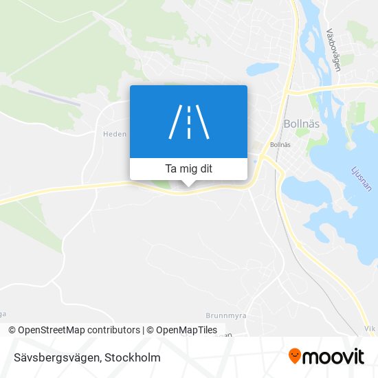 Sävsbergsvägen karta