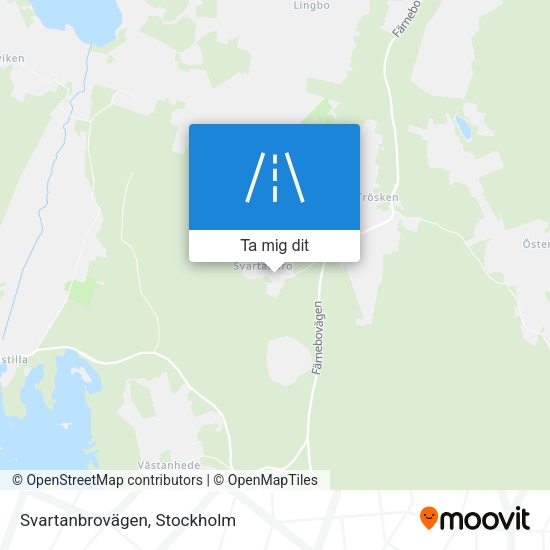 Svartanbrovägen karta