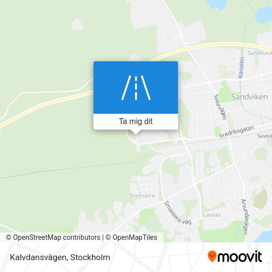 Kalvdansvägen karta